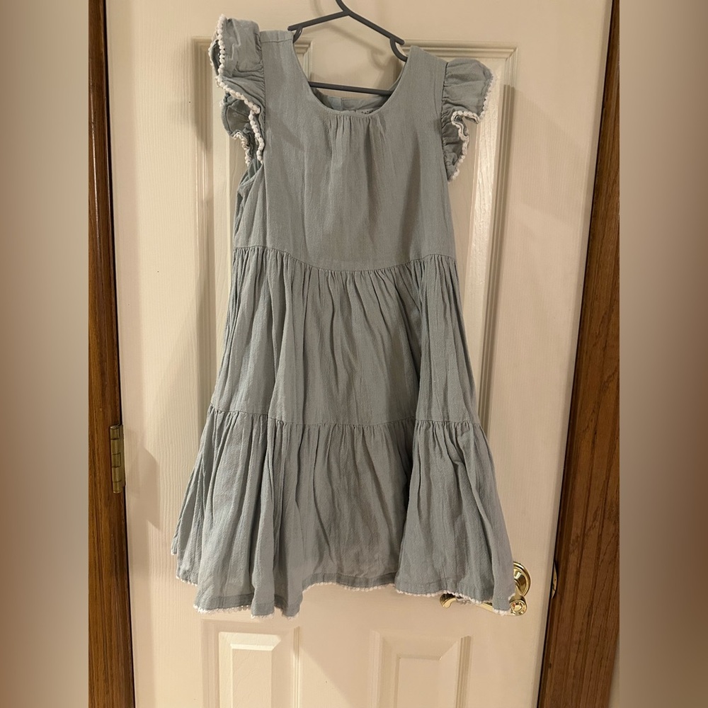Rachel Zoe Light Gray Kids Dress